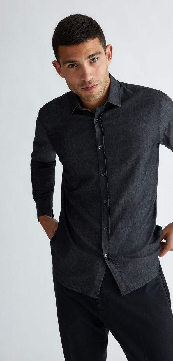 Liu Jo Camicia in denim grigia